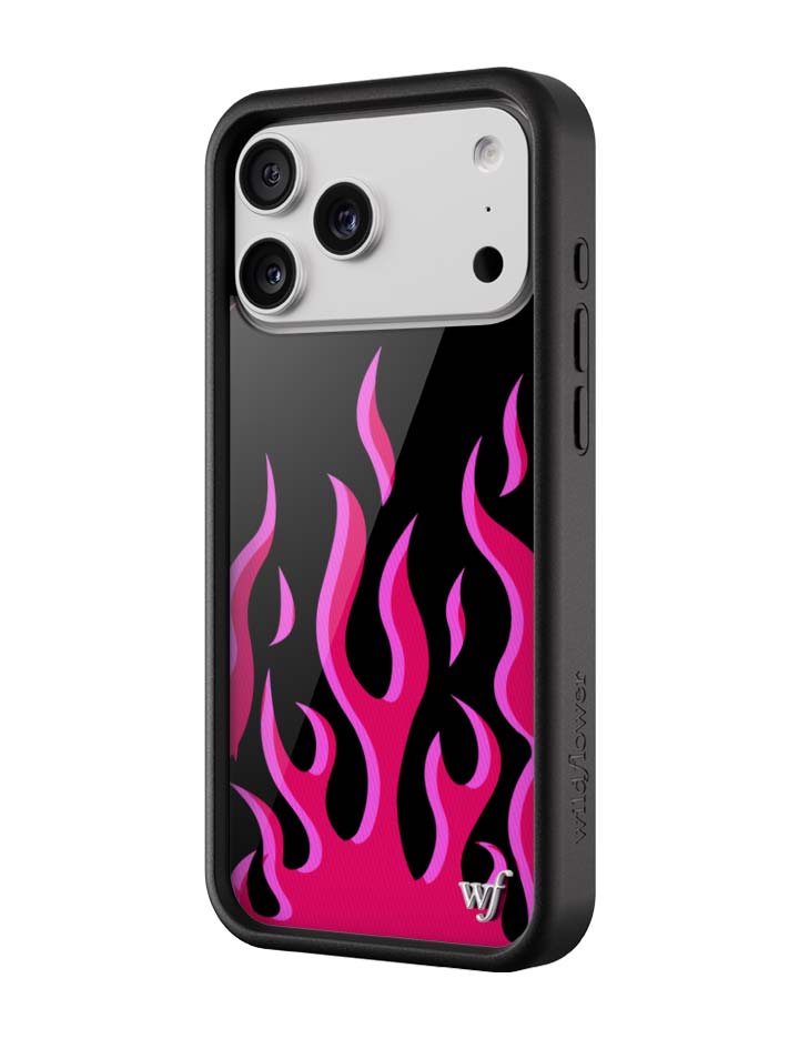 Flames | Black & Red iPhone Case - Aaria Tees Aaria Tees