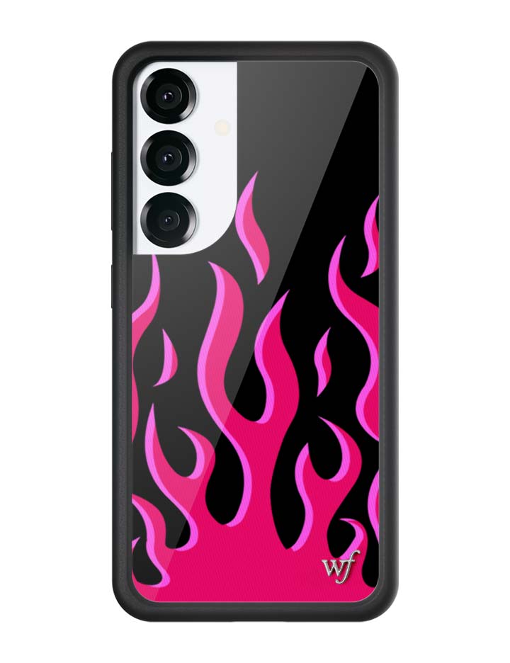Flames | Black & Red Samsung Galaxy Case - Aaria Tees Aaria Tees