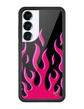 Flames | Black & Red Samsung Galaxy Case - Aaria Tees Aaria Tees