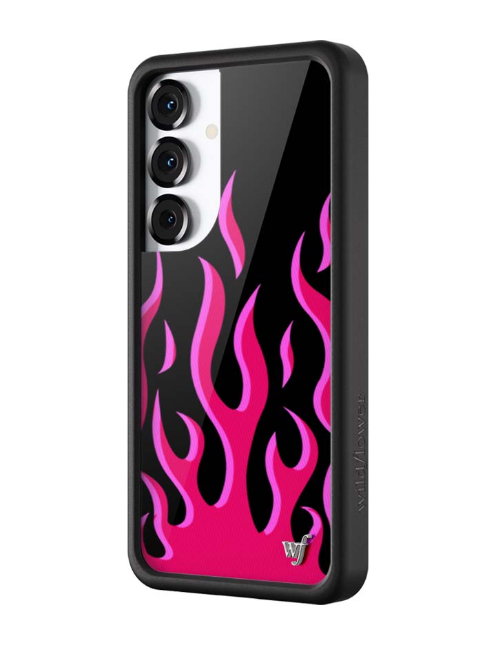 Flames | Black & Red Samsung Galaxy Case - Aaria Tees Aaria Tees