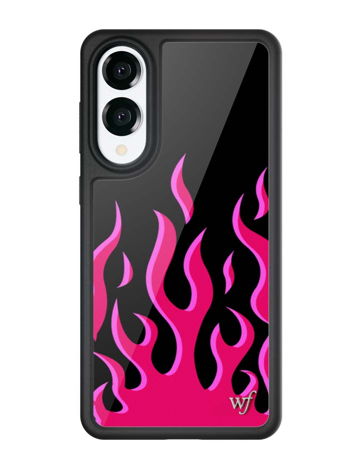 Flames | Black & Red Samsung Galaxy Case - Aaria Tees Aaria Tees