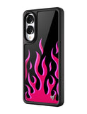 Flames | Black & Red Samsung Galaxy Case - Aaria Tees Aaria Tees