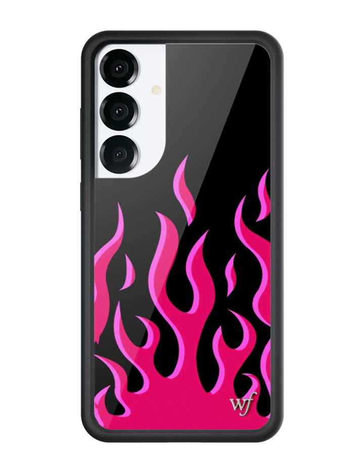Flames | Black & Red Samsung Galaxy Case - Aaria Tees Aaria Tees
