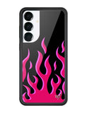 Flames | Black & Red Samsung Galaxy Case - Aaria Tees Aaria Tees