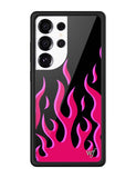 Flames | Black & Red Samsung Galaxy Case - Aaria Tees Aaria Tees