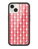Gingham Hearts | Red iPhone Case - Aaria Tees Aaria Tees