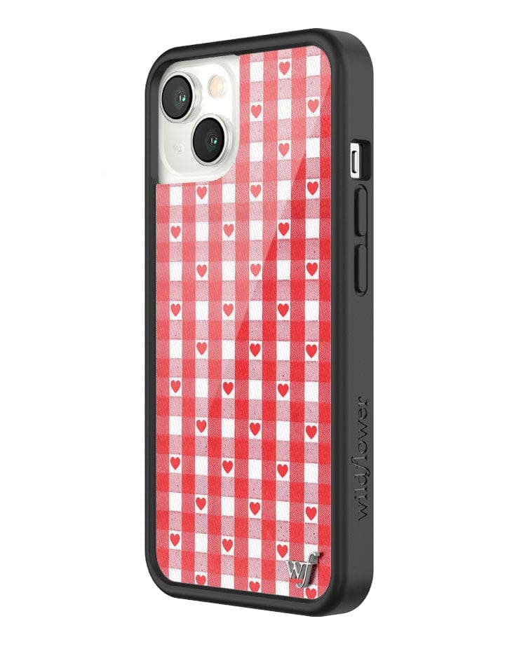 Gingham Hearts | Red iPhone Case - Aaria Tees Aaria Tees