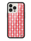 Gingham Hearts | Red iPhone Case - Aaria Tees Aaria Tees