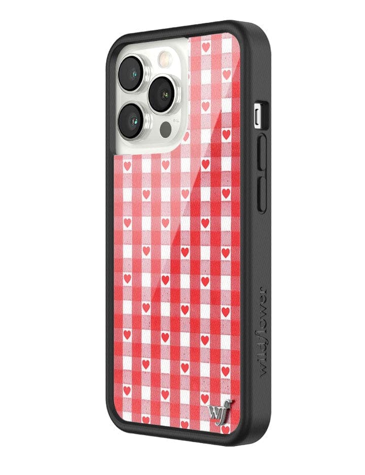 Gingham Hearts | Red iPhone Case - Aaria Tees Aaria Tees