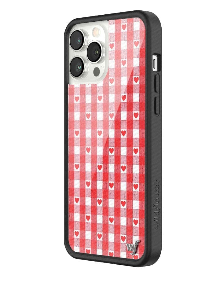 Gingham Hearts | Red iPhone Case - Aaria Tees Aaria Tees