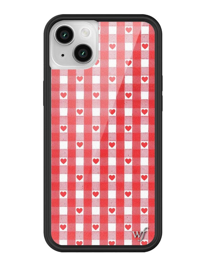 Gingham Hearts | Red iPhone Case - Aaria Tees Aaria Tees