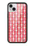 Gingham Hearts | Red iPhone Case - Aaria Tees Aaria Tees