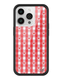 Gingham Hearts | Red iPhone Case - Aaria Tees Aaria Tees