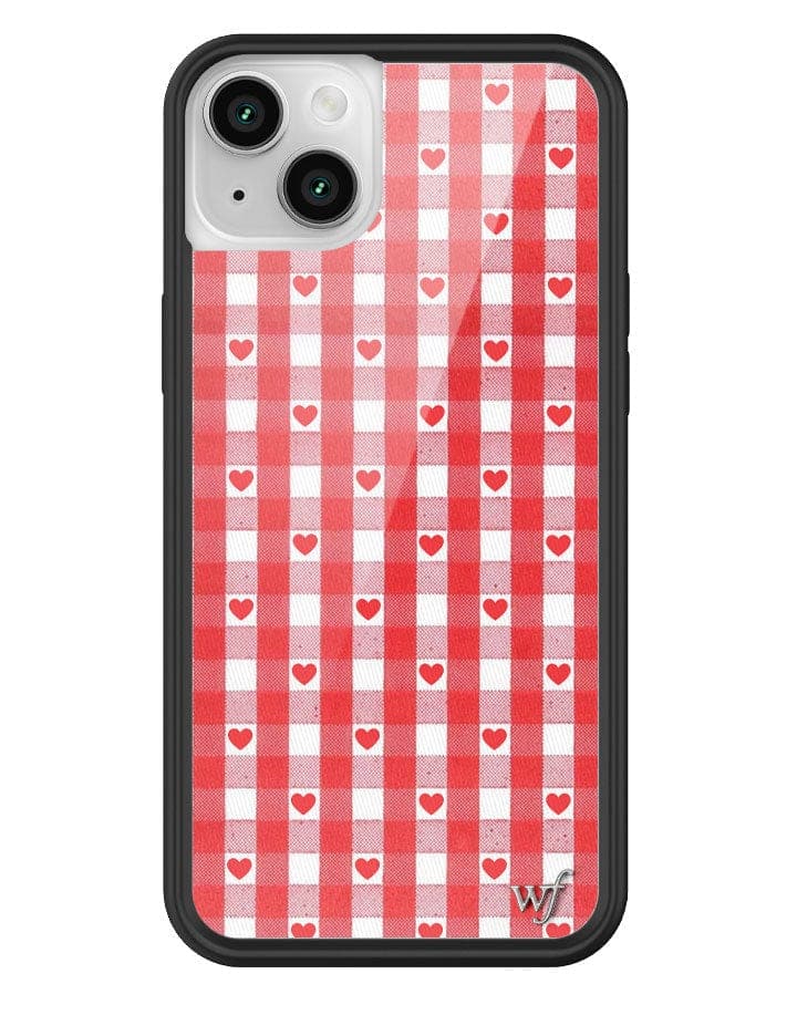 Gingham Hearts | Red iPhone Case - Aaria Tees Aaria Tees