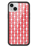 Gingham Hearts | Red iPhone Case - Aaria Tees Aaria Tees