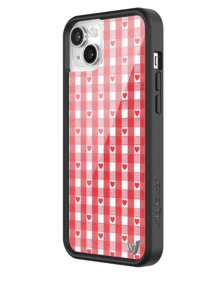 Gingham Hearts | Red iPhone Case - Aaria Tees Aaria Tees