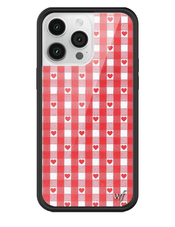 Gingham Hearts | Red iPhone Case - Aaria Tees Aaria Tees
