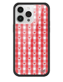 Gingham Hearts | Red iPhone Case - Aaria Tees Aaria Tees