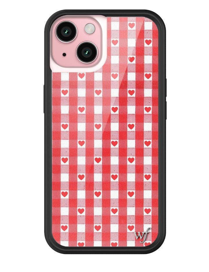 Gingham Hearts | Red iPhone Case - Aaria Tees Aaria Tees