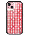 Gingham Hearts | Red iPhone Case - Aaria Tees Aaria Tees