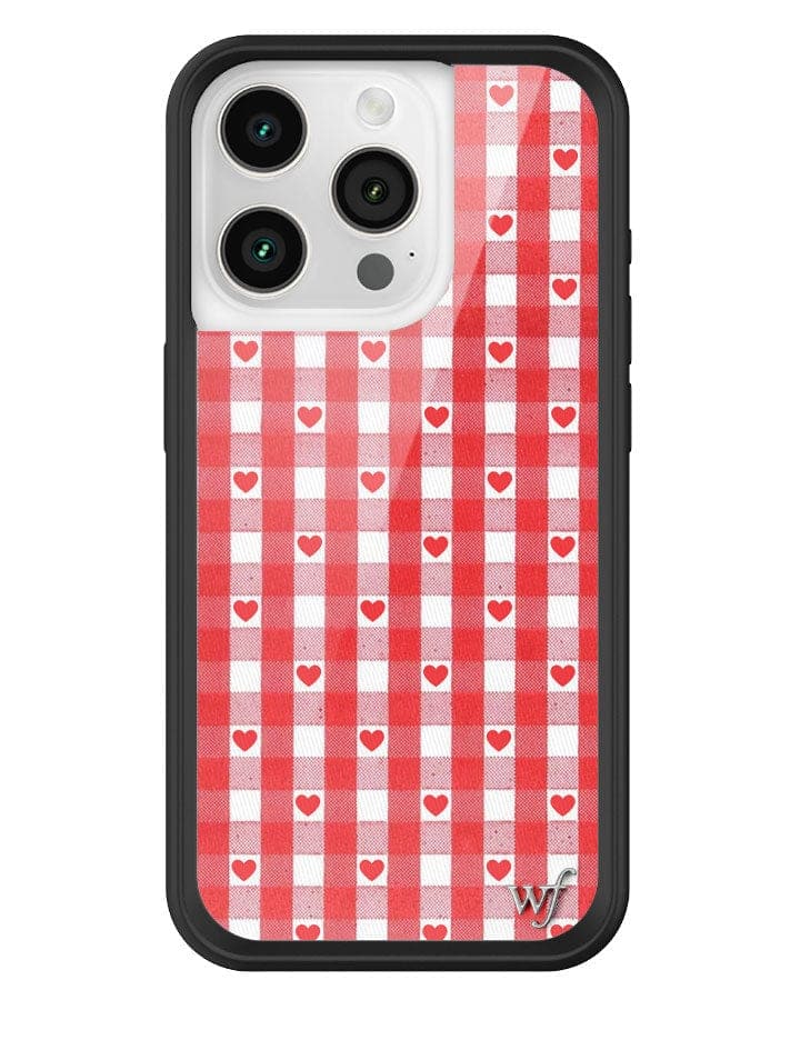 Gingham Hearts | Red iPhone Case - Aaria Tees Aaria Tees