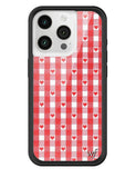 Gingham Hearts | Red iPhone Case - Aaria Tees Aaria Tees