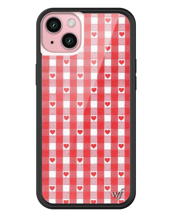Gingham Hearts | Red iPhone Case - Aaria Tees Aaria Tees