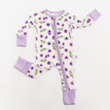 Baby Bamboo Zippered Romper Aaria Tees
