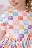 SALE Rainbow Ribbons S/S Pocket Twirl Dress - Aaria Tees Aaria Tees