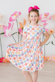 SALE Rainbow Ribbons S/S Pocket Twirl Dress - Aaria Tees Aaria Tees