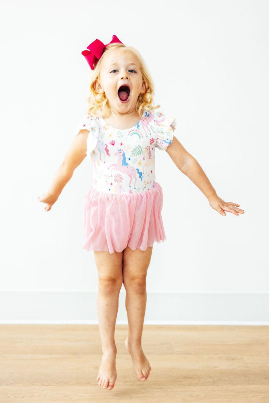 Rainbow Vibes S/S Twirl Leotard - Aaria Tees Aaria Tees