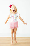 Rainbow Vibes S/S Twirl Leotard - Aaria Tees Aaria Tees