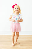 Rainbow Vibes S/S Twirl Leotard - Aaria Tees Aaria Tees