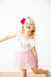 Rainbow Vibes S/S Twirl Leotard - Aaria Tees Aaria Tees