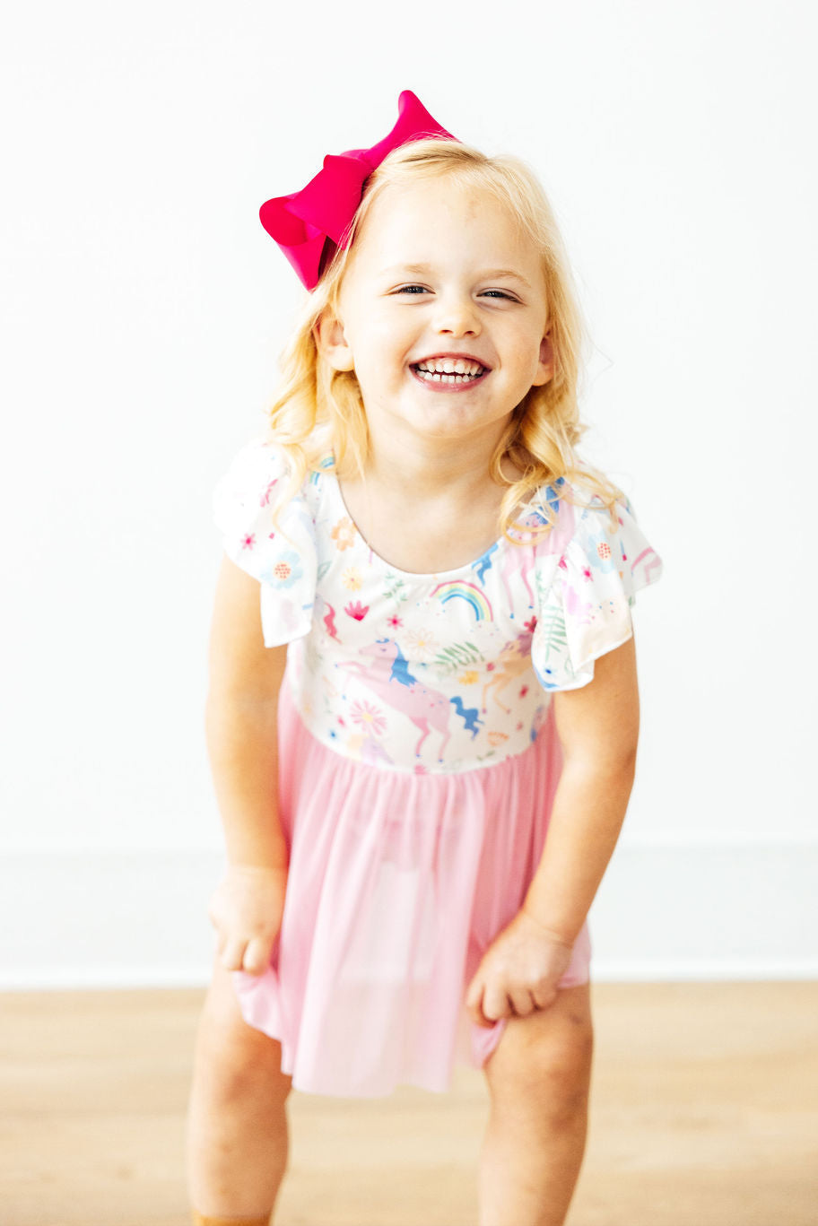 Rainbow Vibes S/S Twirl Leotard - Aaria Tees Aaria Tees