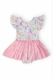 Rainbow Vibes S/S Twirl Leotard - Aaria Tees Aaria Tees