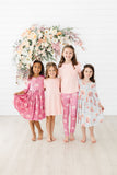 Peach Ruffle Pocket Tee - Aaria Tees Aaria Tees