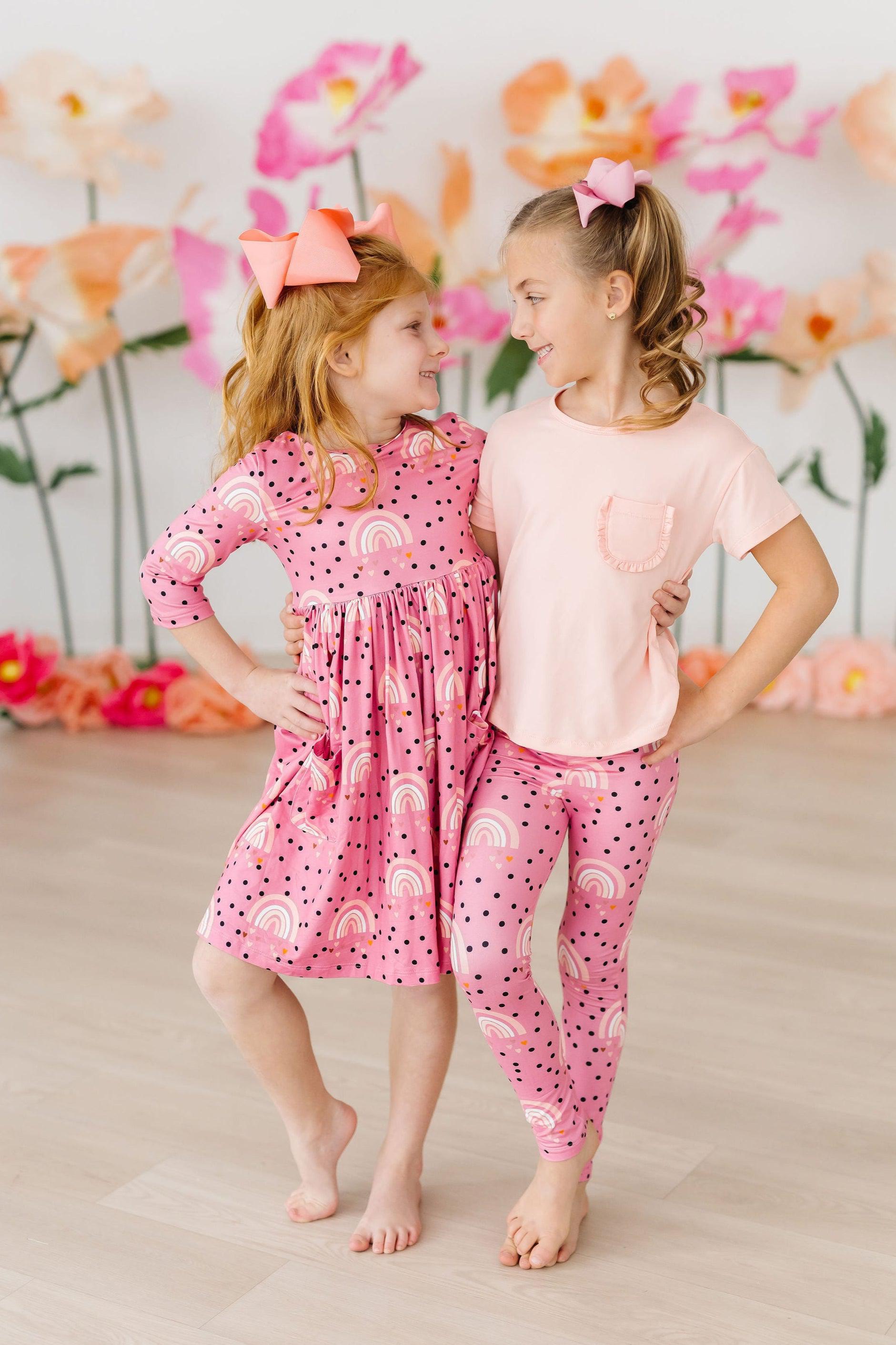 Rainbow Wishes Leggings - Aaria Tees Aaria Tees