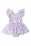 Rainbow Dreams S/S Twirl Leotard - Aaria Tees Aaria Tees