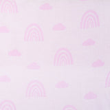 Rainbow Lilac Jacquard Knit Baby Blanket - Aaria Tees Aaria Tees
