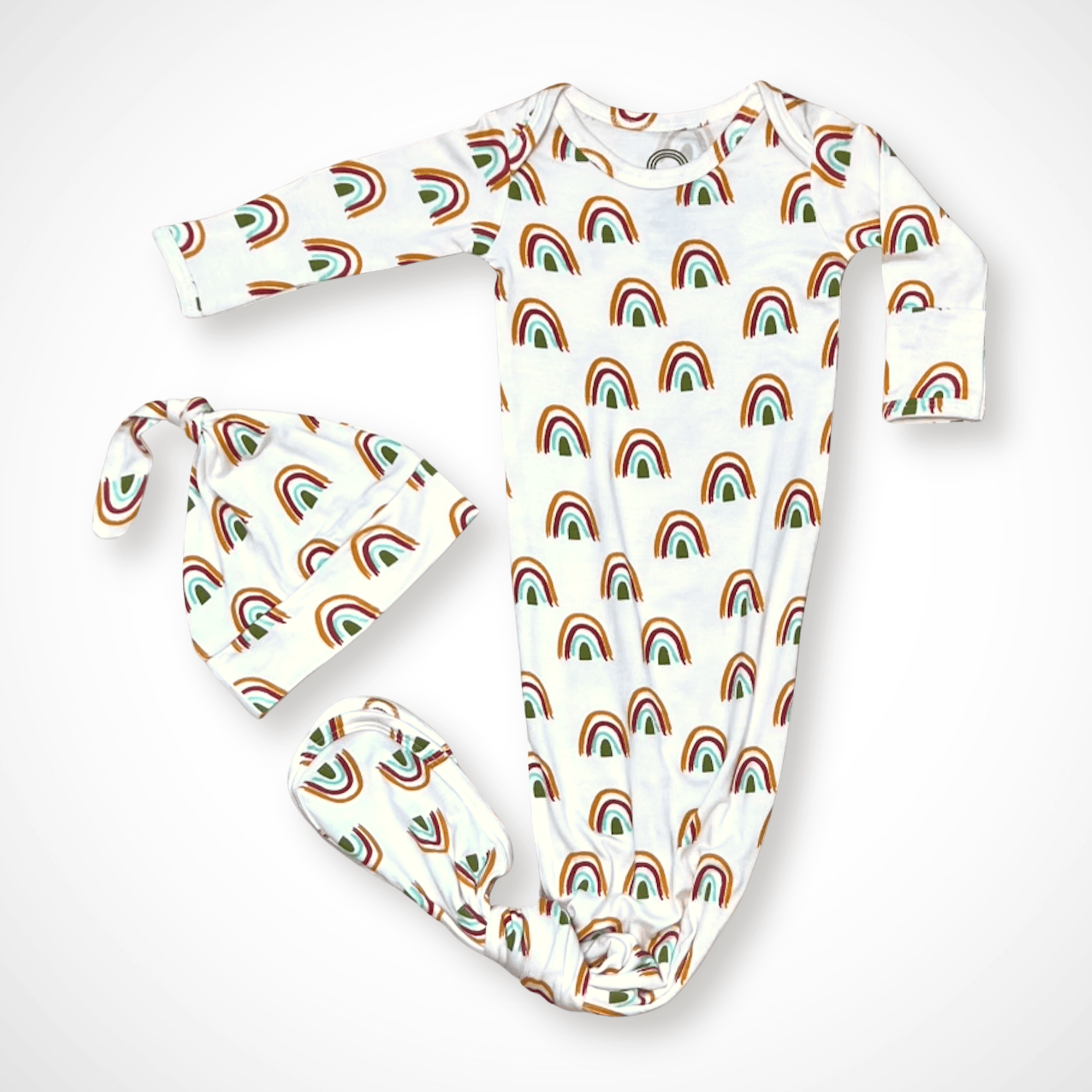 Rainbow Gown & Swaddle Set + Gift Box - Aaria Tees Aaria Tees