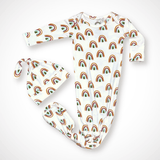Rainbow Gown & Swaddle Set + Gift Box - Aaria Tees Aaria Tees