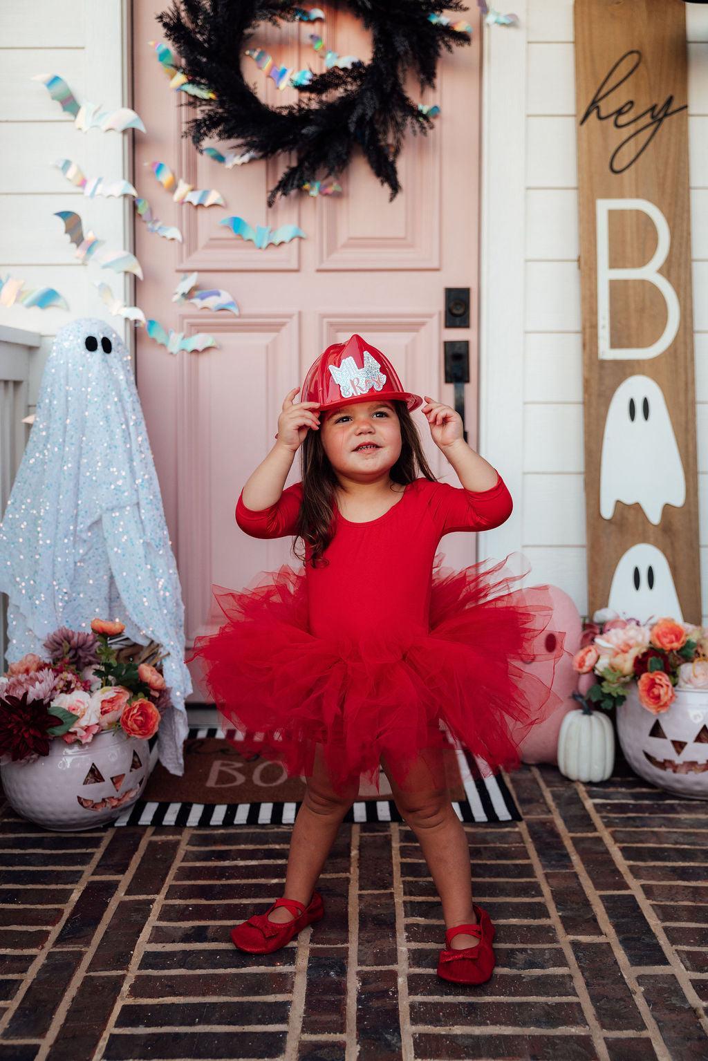 Red 3/4 Tutu Leotard - Aaria Tees Aaria Tees