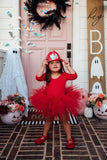 Red 3/4 Tutu Leotard - Aaria Tees Aaria Tees