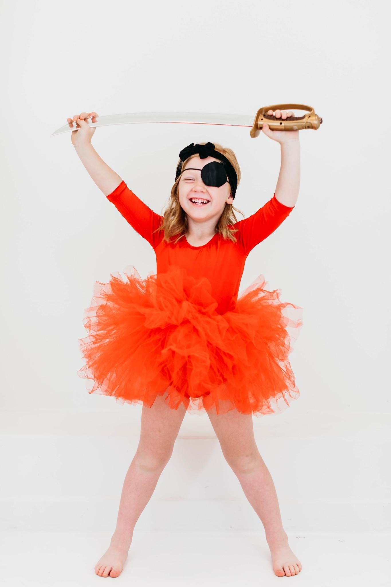 Red 3/4 Tutu Leotard - Aaria Tees Aaria Tees
