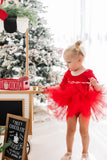 Red 3/4 Tutu Leotard - Aaria Tees Aaria Tees