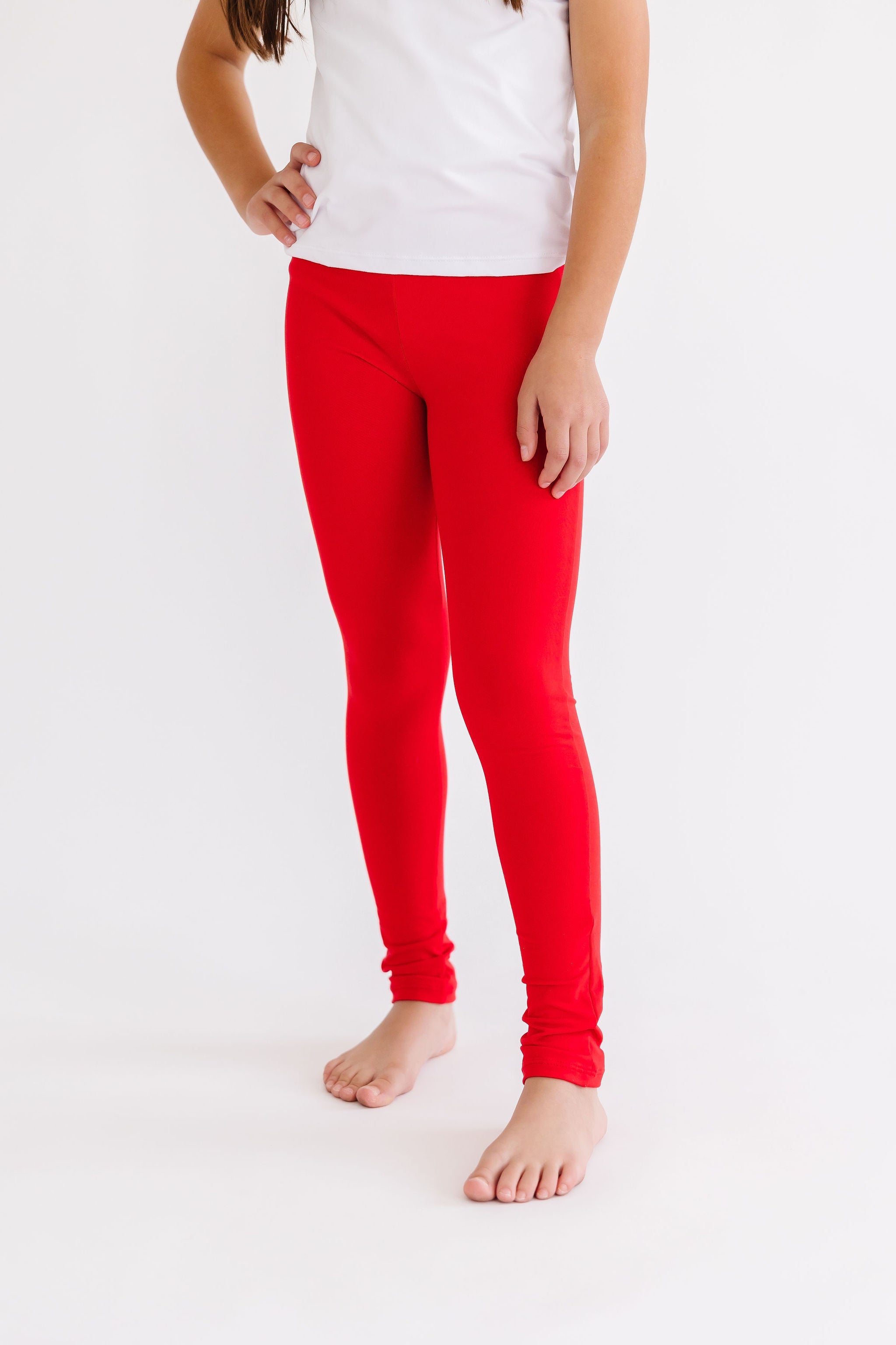 Red Leggings - Aaria Tees Aaria Tees