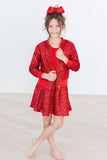 Red Sequin Jacket - Aaria Tees Aaria Tees