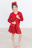 Red Sequin Twirl Skort - Aaria Tees Aaria Tees