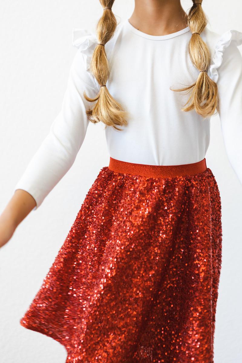 Red Sequin Twirl Skort - Aaria Tees Aaria Tees